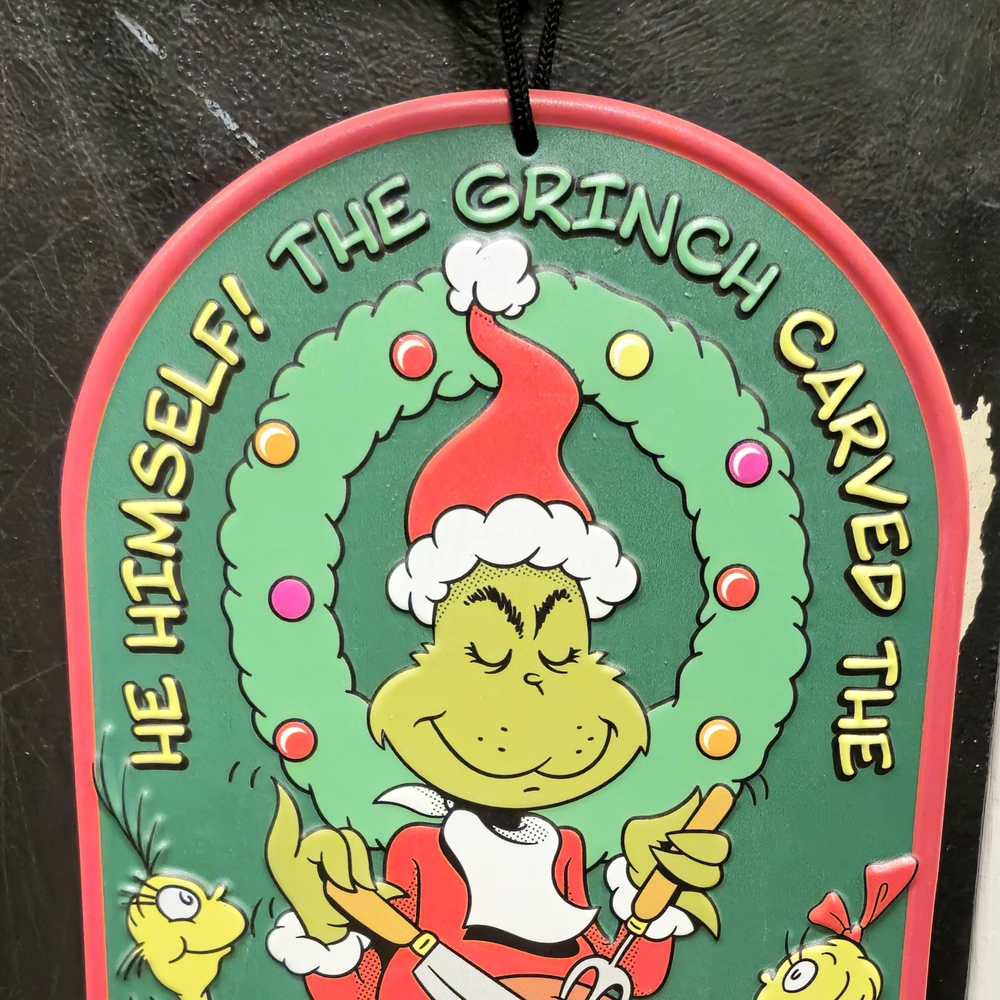 The Grinch Carved the Roast Beast Door Hanger